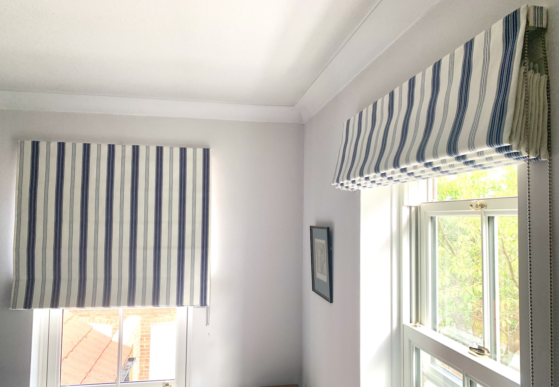 Roman Blinds - Ian Mankin Tenby Stripe