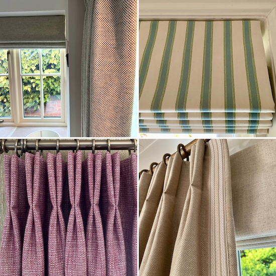 Ian Mankin Fabrics Jo Brown Curtains and Blinds